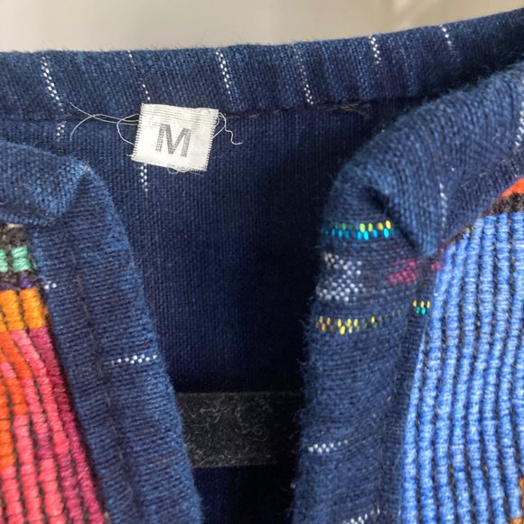 Vintage Boho Embroidered Cross Stitch Rainbow Top - Picture 3 of 6